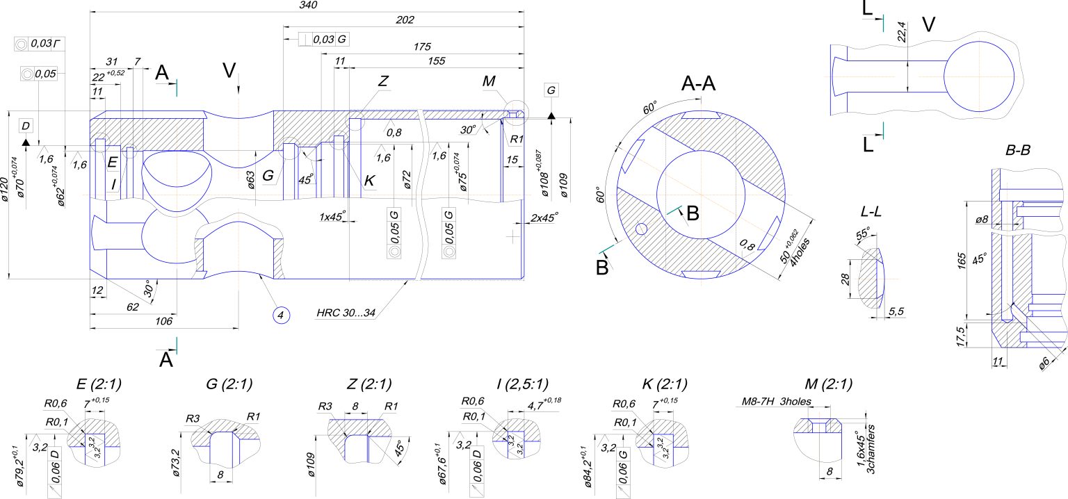 EngineerEngineering drawing of industrial equipment. Vector format
